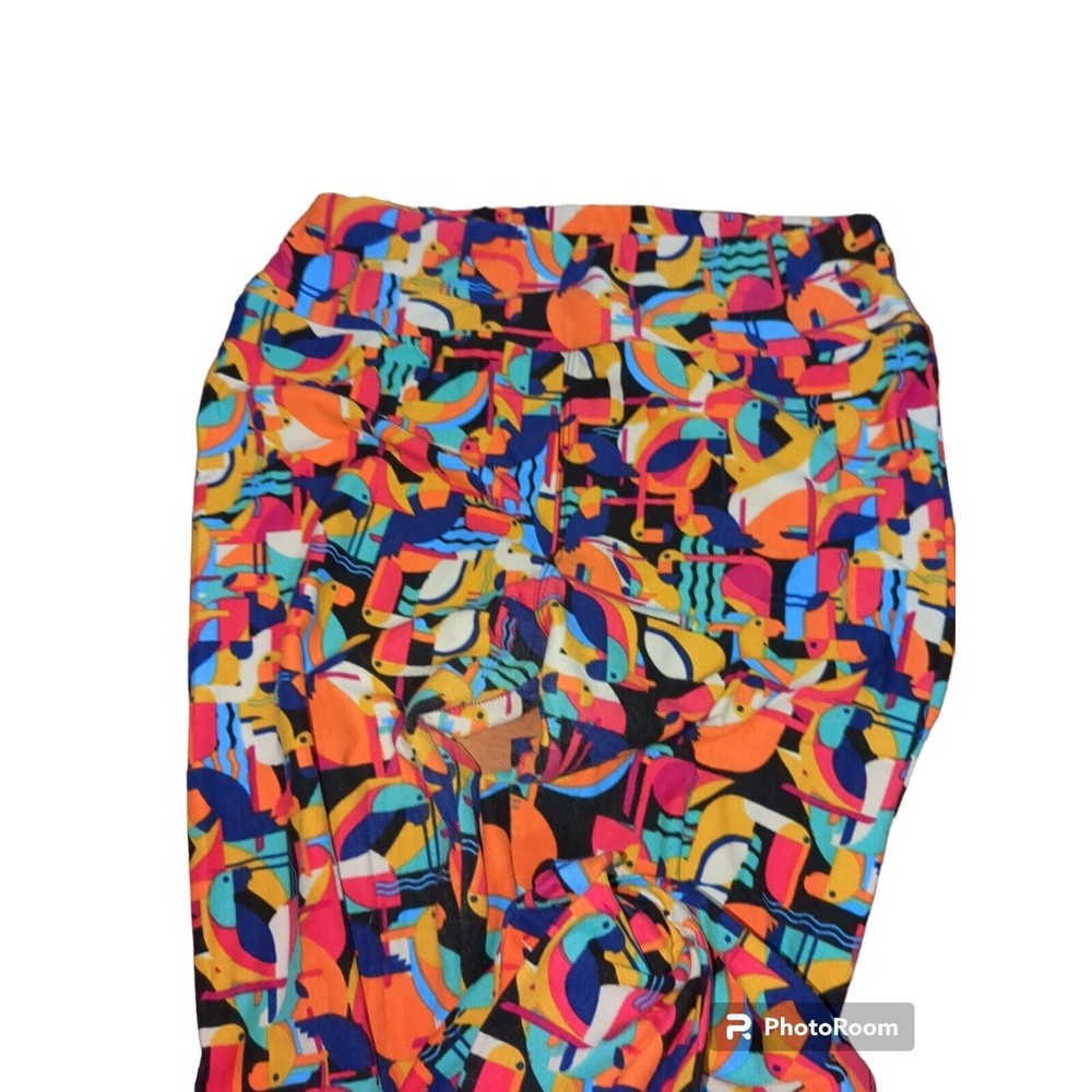 Lularoe Leggings One Size OS Multicolor Toucan Birds Bright Colors. - Picture 8 of 12